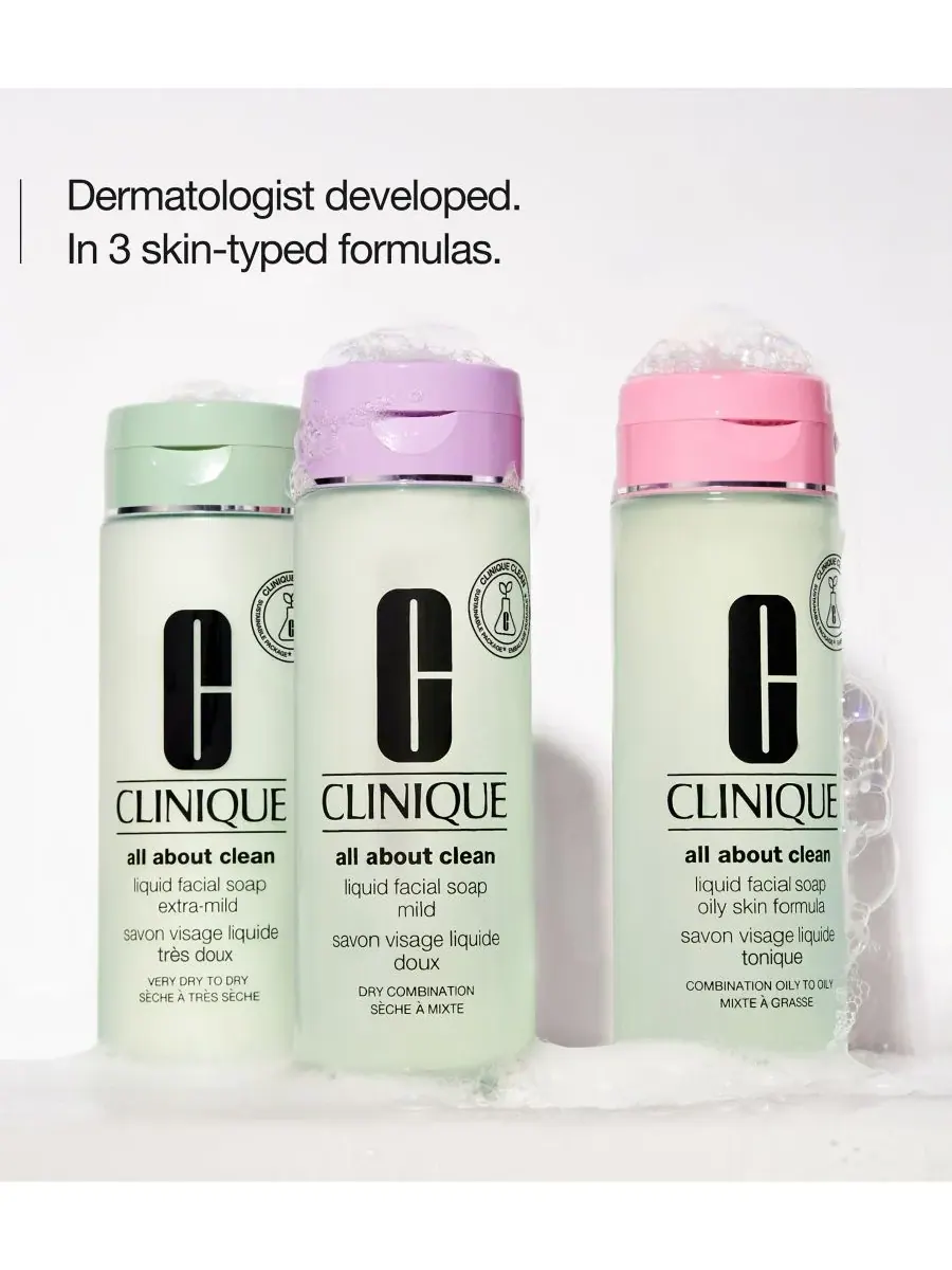 Крем для лица Clinique — Жидкое очищающее мыло для лица All About Clean для жирной кожи — изображение 2 из 8