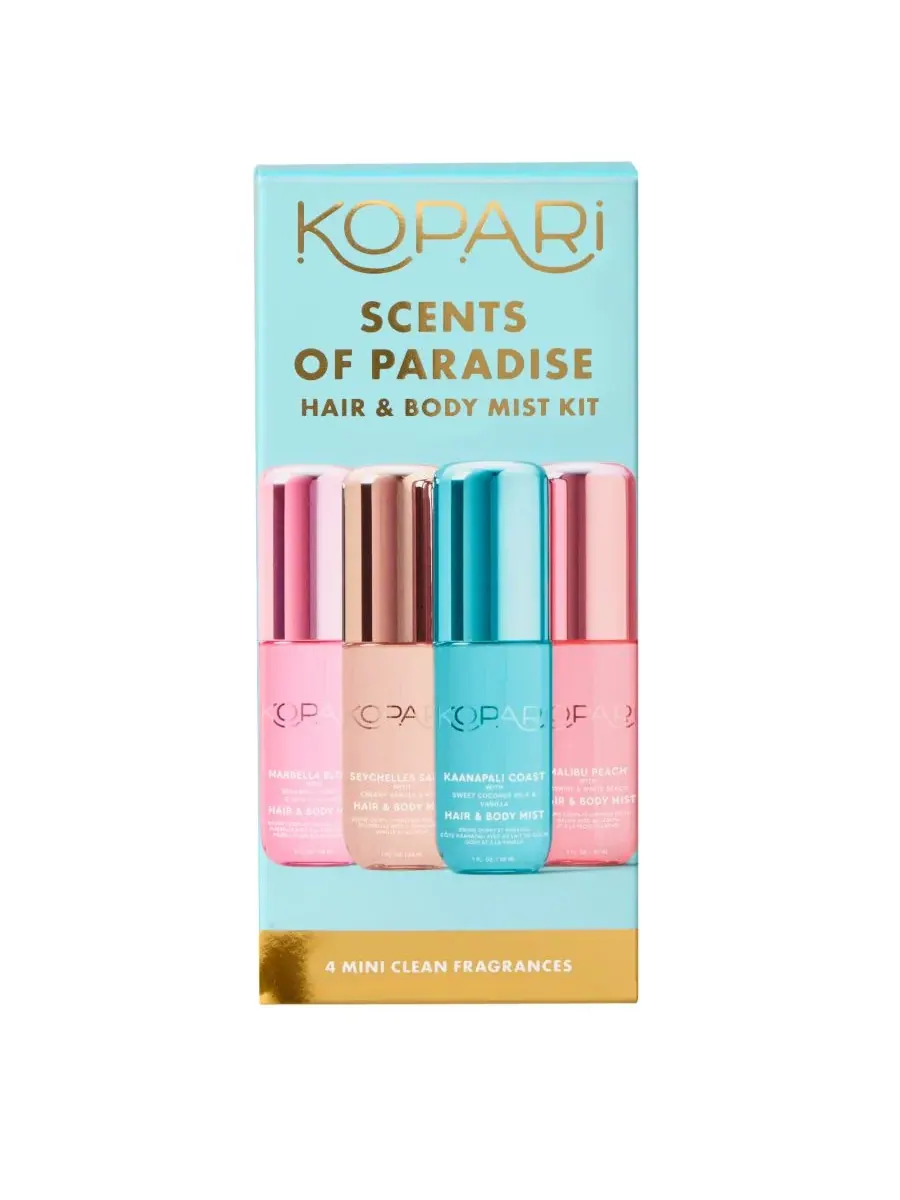 Kopari Beauty Набор из 4 спреев для волос и тела «Ароматы рая» — мульти
