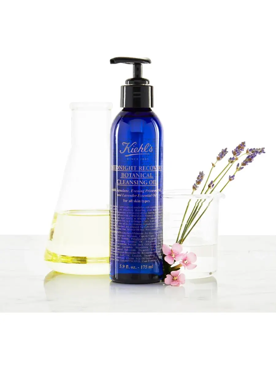 Гидрофильное масло Kiehl's — Since 1851 Очищающее масло Midnight Recovery Botanical Cleansing Oil — изображение 3 из 6