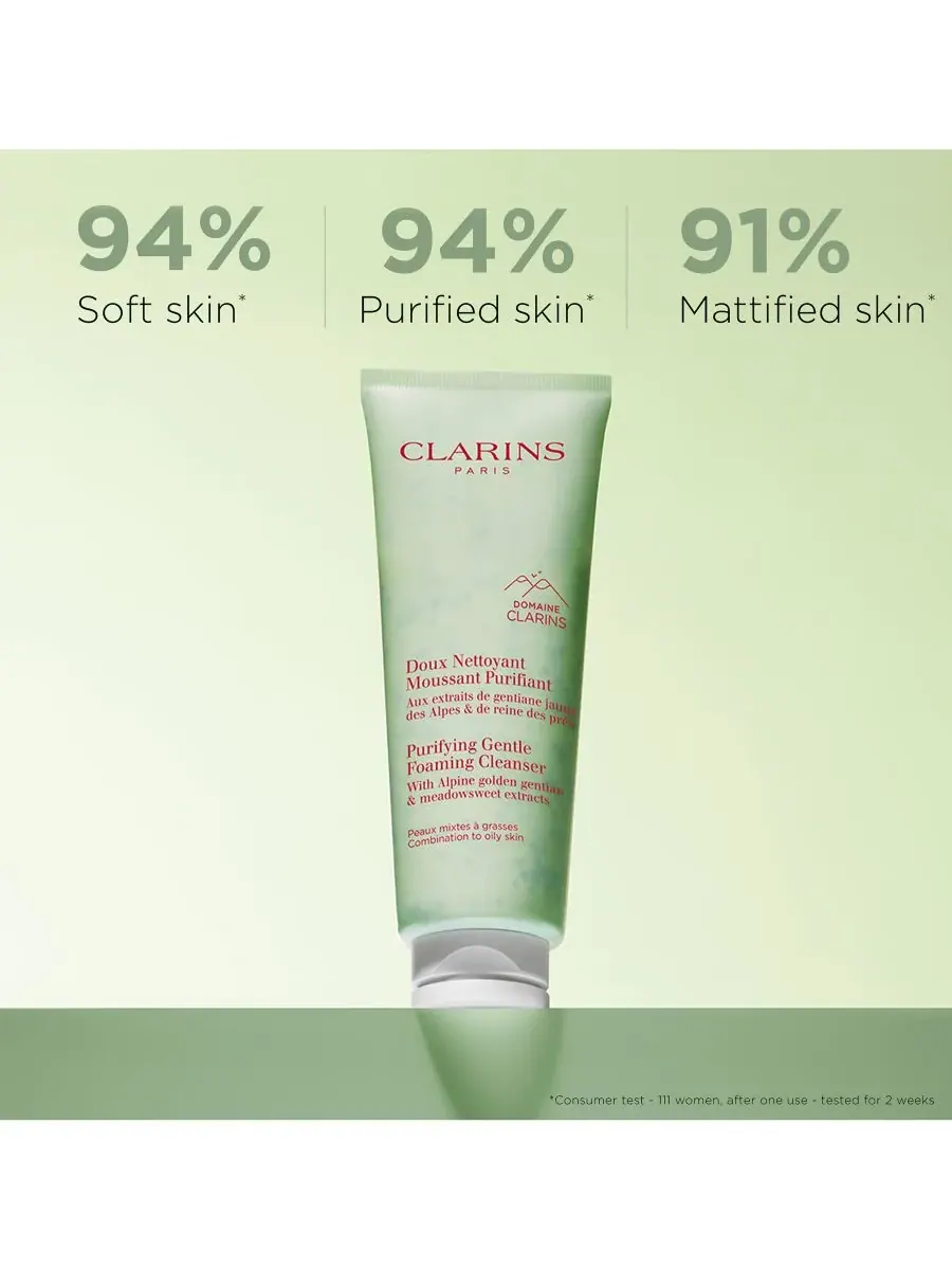 Пенка для умывания Clarins — Очищающая пенящаяся лица, 120 мл — изображение 2 из 10