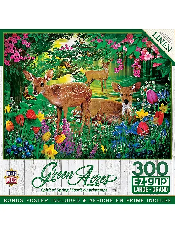 Зелёные акры - дух весны, 300 деталей, пазл EZ Grip Masterpieces