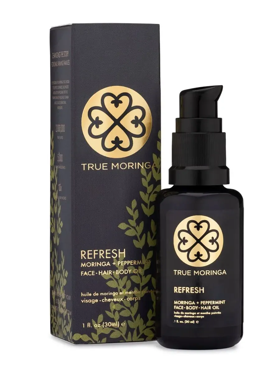 Масло для лица True Moringa — С морингой и мятой перечной, 28 г — мульти