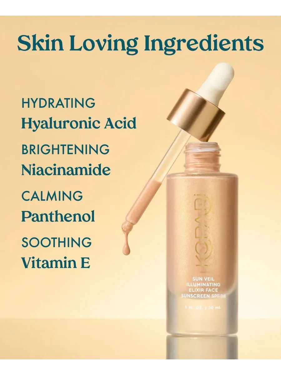 Крем для лица SPF KOPARI BEAUTY Солнцезащитный эликсир для лица Sun Veil Illuminating Elixir — изображение 3 из 9