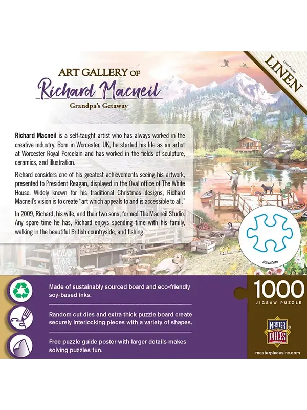 Галерея шедевров - пазл из 1000 деталей "Побег дедушки" Masterpieces Puzzles — изображение 3 из 3