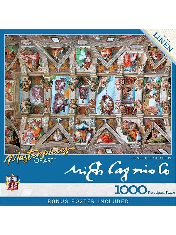 Пазл «Шедевры» из 1000 деталей — Сикстинская капелла — 19,25"x26,75" Masterpieces Puzzles