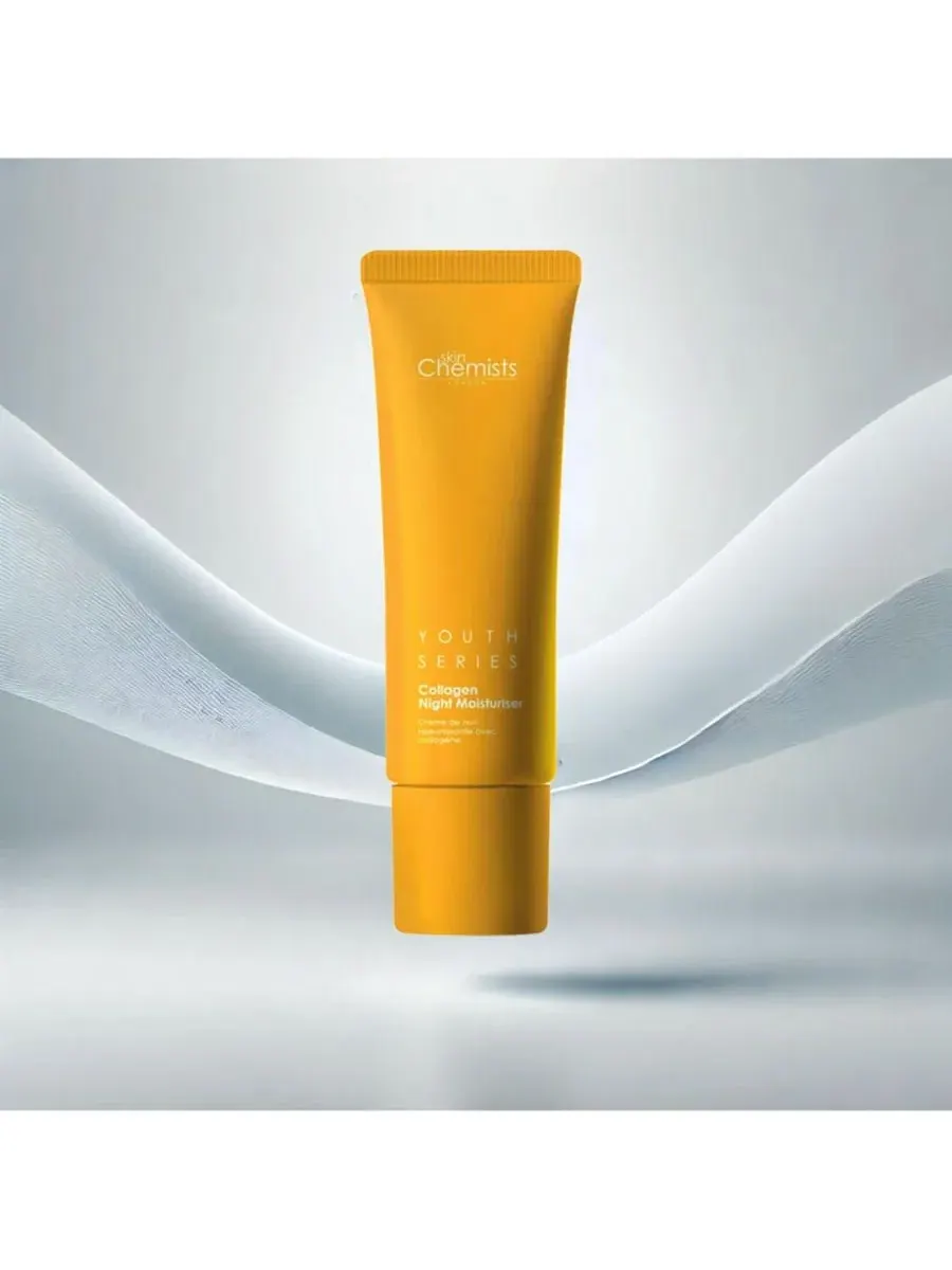 Крем для лица Skinchemists — Ночной увлажняющий с % коллагеном, , желтый, 50 мл — изображение 3 из 5