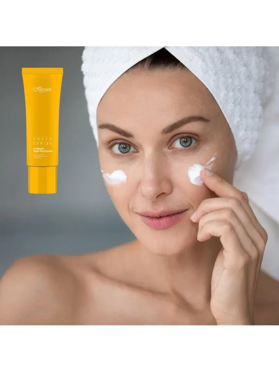 Крем для лица Skinchemists — Ночной увлажняющий с % коллагеном, , желтый, 50 мл — изображение 5 из 5