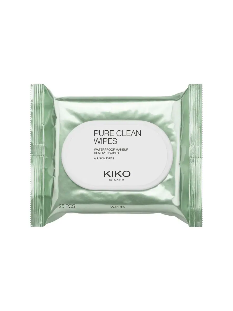Очищающие салфетки для снятия макияжа, 25 шт, Pure Clean Wipes KIKO Milano