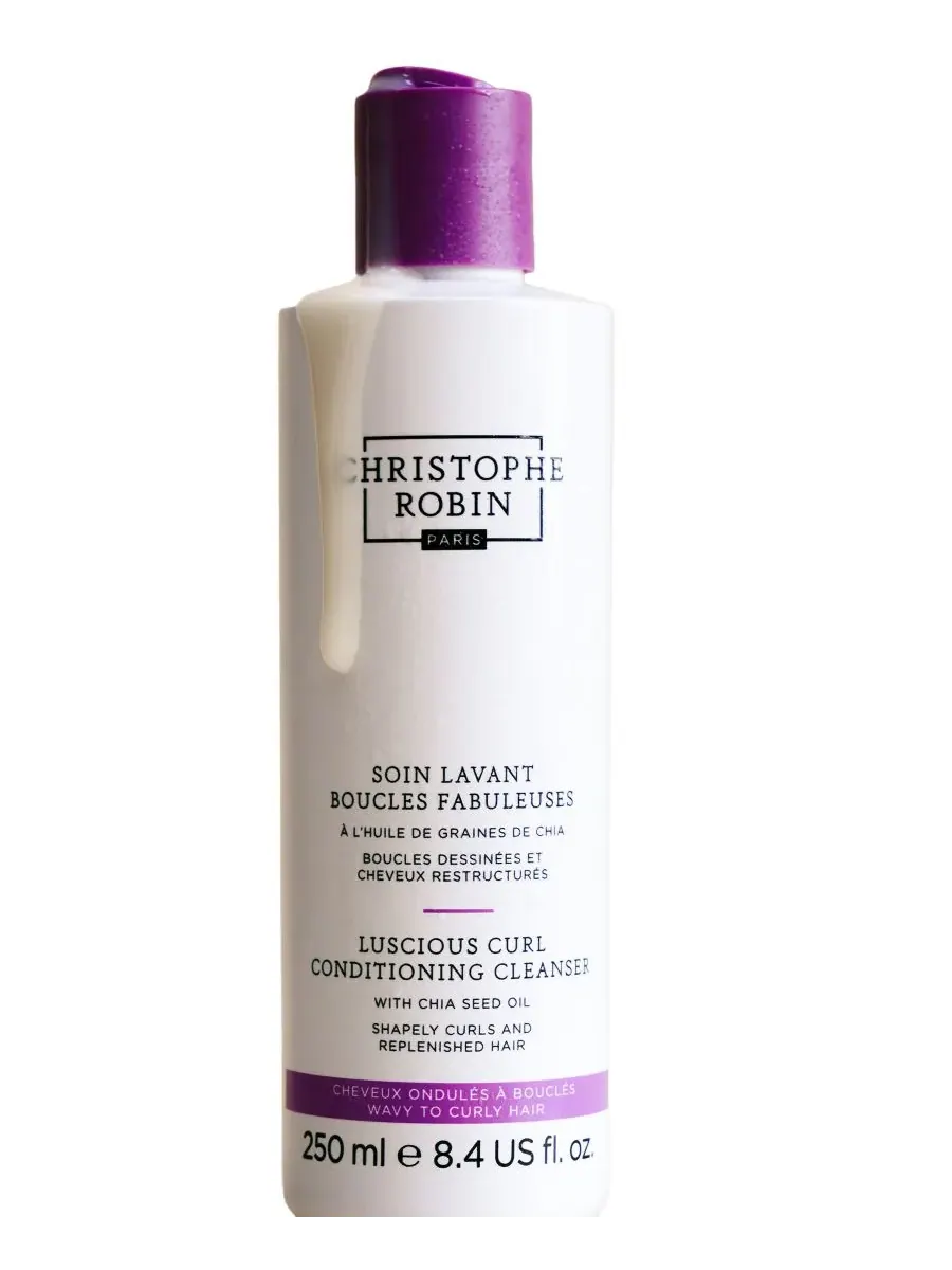 Christophe Robin Очищающий кондиционер для кудрявых волос Luscious Curl с маслом семян чиа, 240 мл — изображение 2 из 7