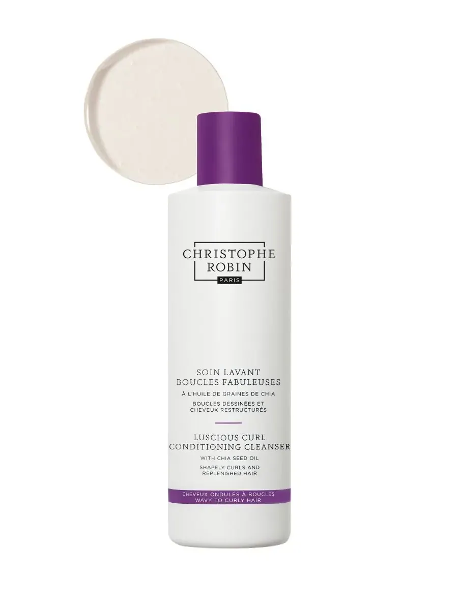 Christophe Robin Очищающий кондиционер для кудрявых волос Luscious Curl с маслом семян чиа, 240 мл — изображение 3 из 7