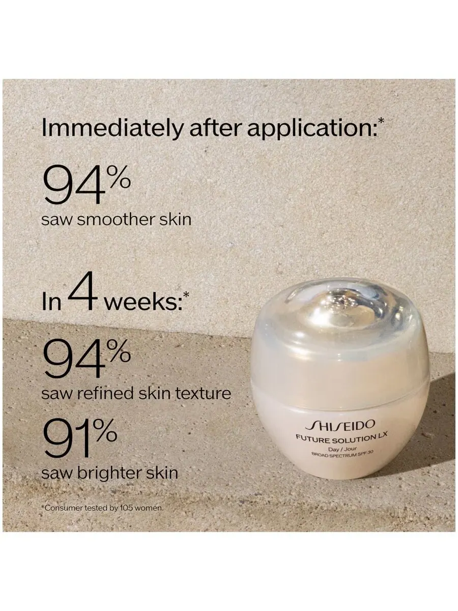 Shiseido Сменный блок крема для защиты от солнца Future Solution LX Total Protective Cream SPF 30 — изображение 4 из 5