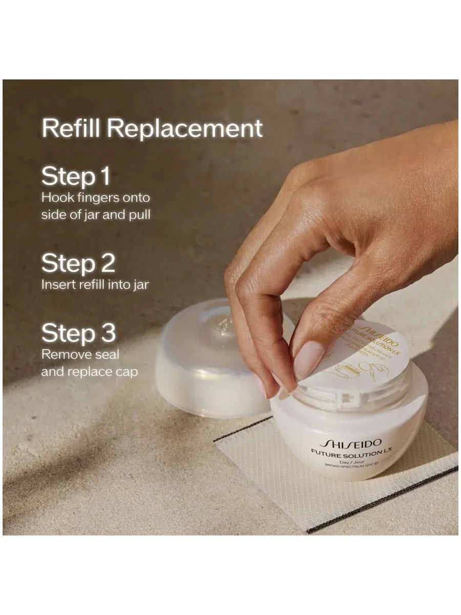 Shiseido Сменный блок крема для защиты от солнца Future Solution LX Total Protective Cream SPF 30 — изображение 5 из 5