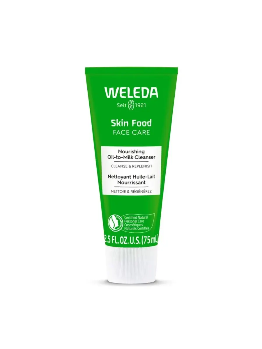 Маска для лица Weleda — Очищающее средство для лица Skin Food Oil-to-Milk, питательное — мульти