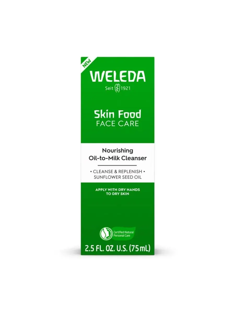 Маска для лица Weleda — Очищающее средство для лица Skin Food Oil-to-Milk, питательное — изображение 2 из 2