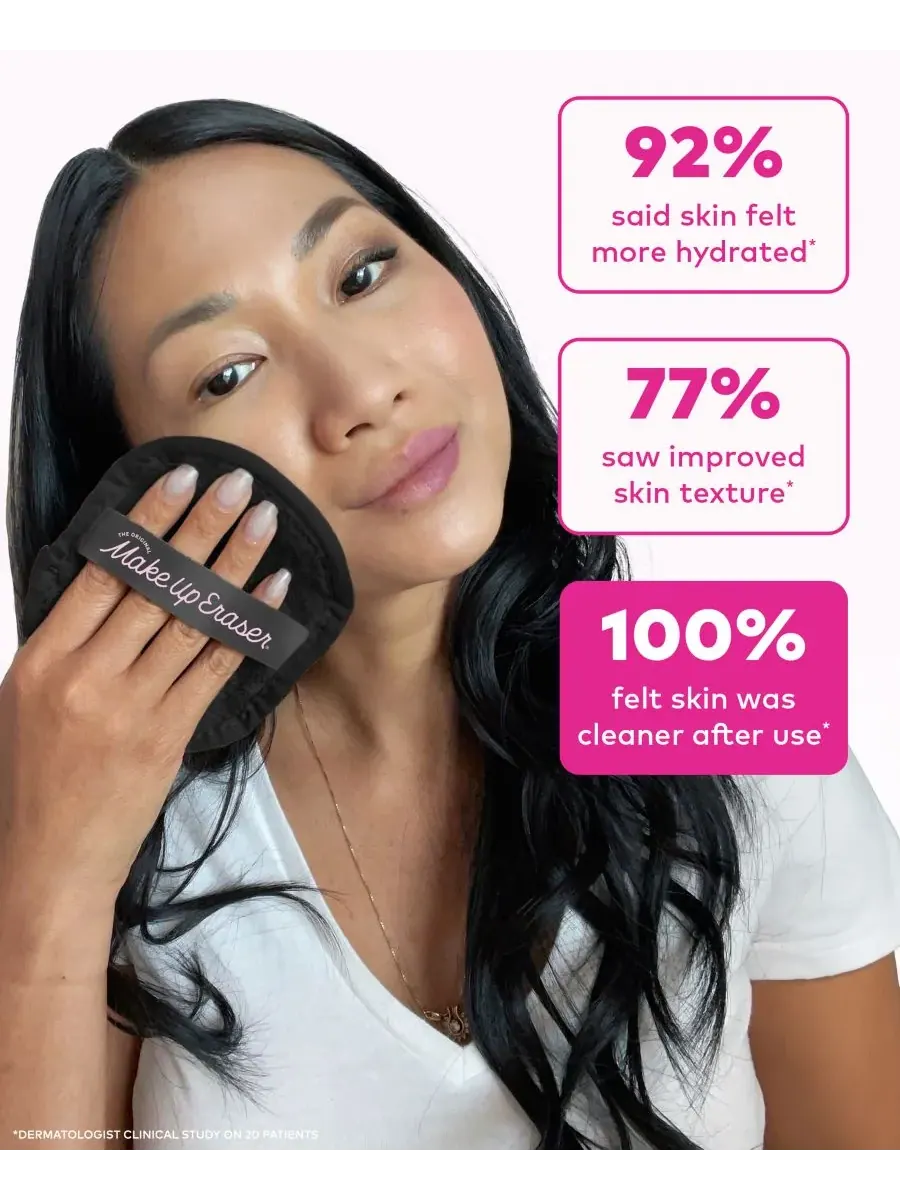 MakeUp Eraser Набор из 7 стильных черных салфеток для снятия макияжа — изображение 8 из 10