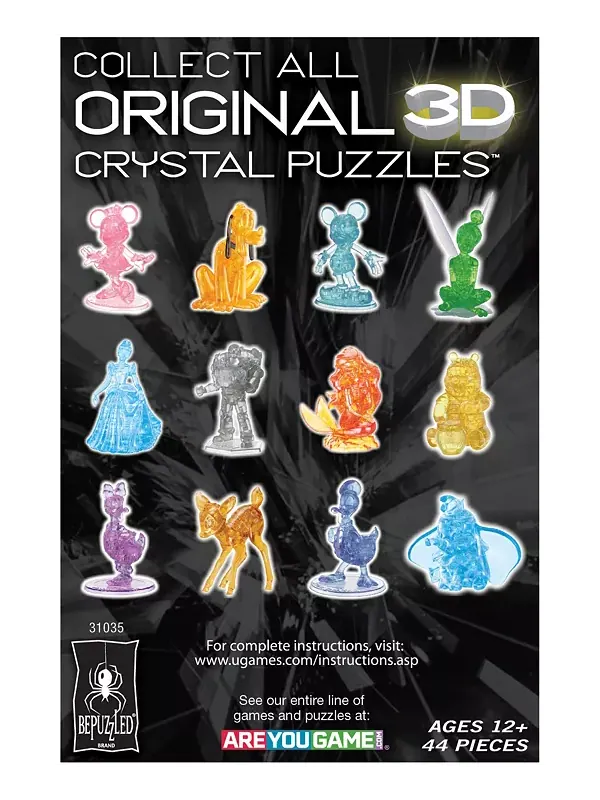 Набор 3D-пазлов Disney Ursula Crystal, 44 элемента Bepuzzled — изображение 3 из 4