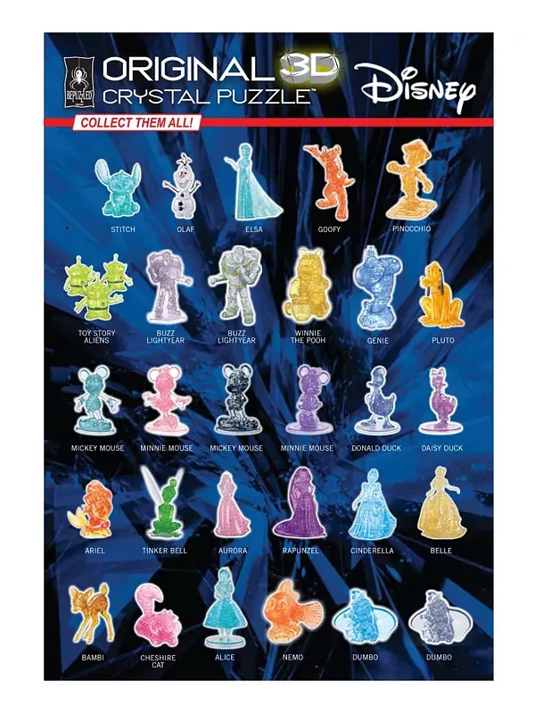 Набор 3D-пазлов Disney Ursula Crystal, 44 элемента Bepuzzled — изображение 4 из 4