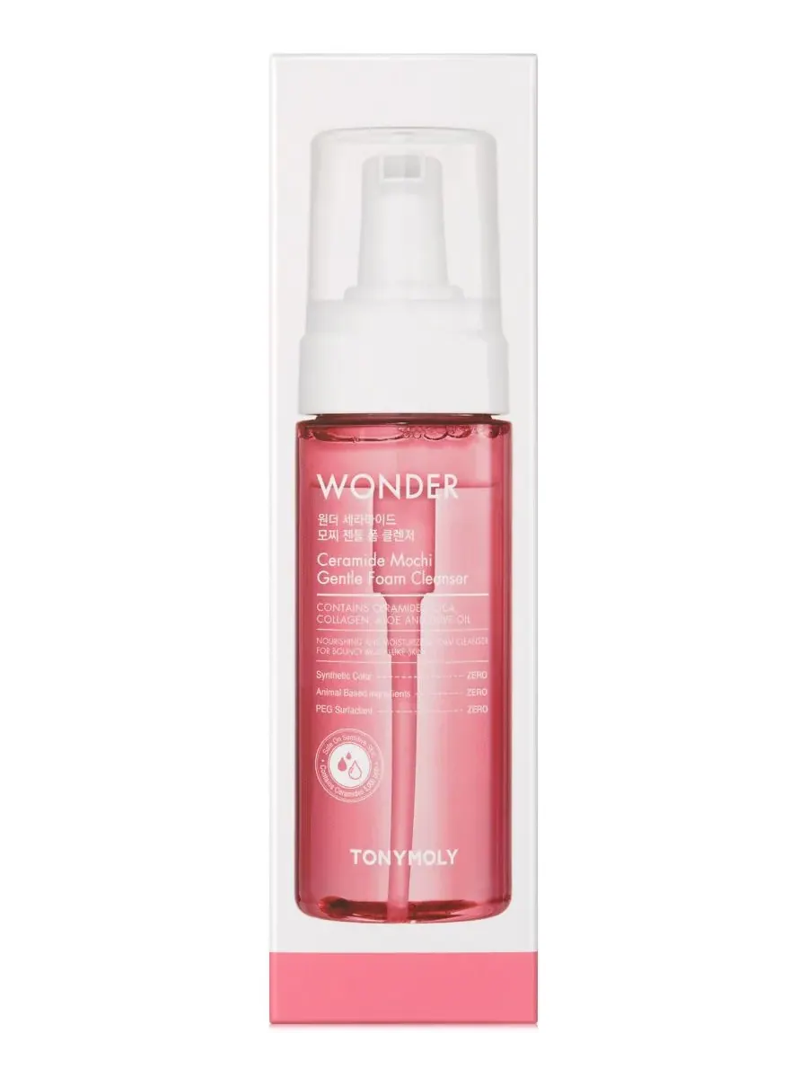 Гель для умывания TONYMOLY — Очищающая пенка Wonder Ceramide Mochi Gentle Foam Cleanser — мульти