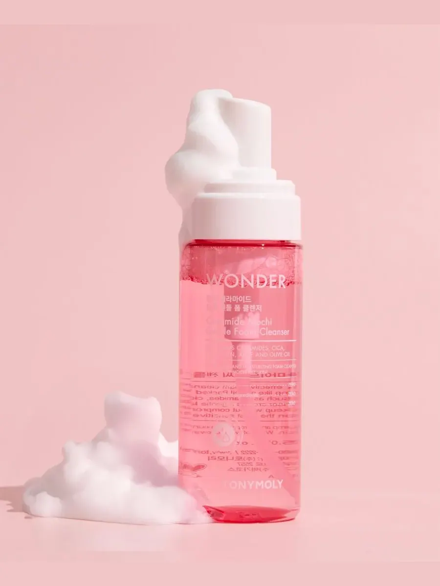 Гель для умывания TONYMOLY — Очищающая пенка Wonder Ceramide Mochi Gentle Foam Cleanser — изображение 3 из 4