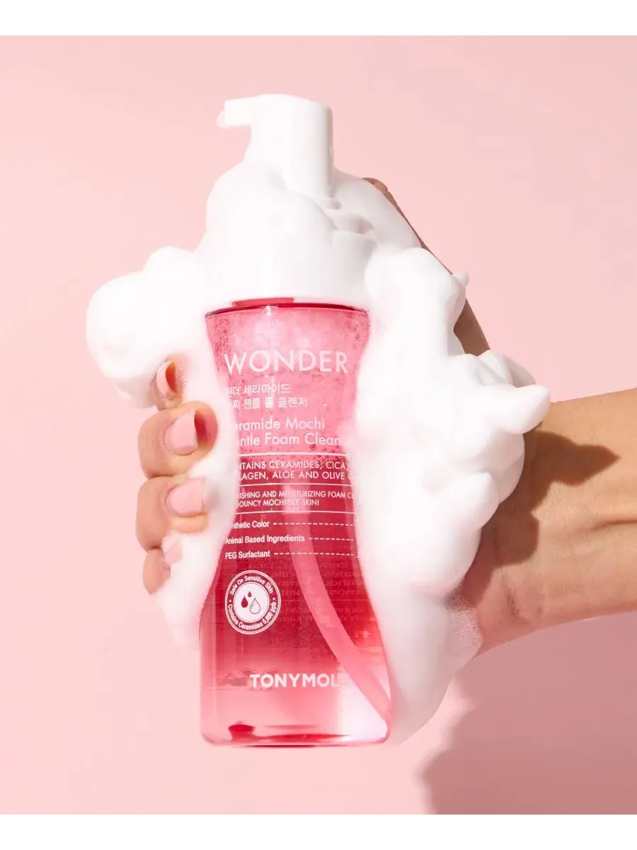 Гель для умывания TONYMOLY — Очищающая пенка Wonder Ceramide Mochi Gentle Foam Cleanser — изображение 4 из 4