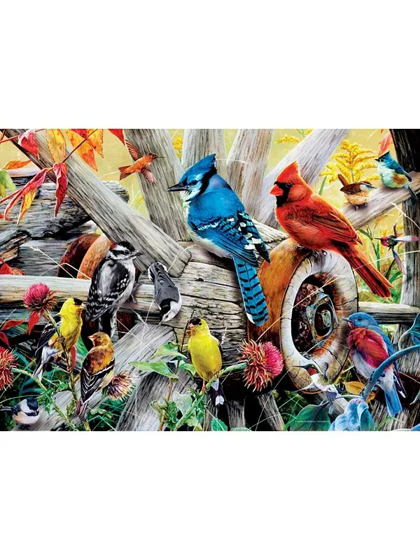 Шедевры Одюбона - Пазл из 1000 элементов "Птицы на заднем дворе" Masterpieces Puzzles — изображение 2 из 3