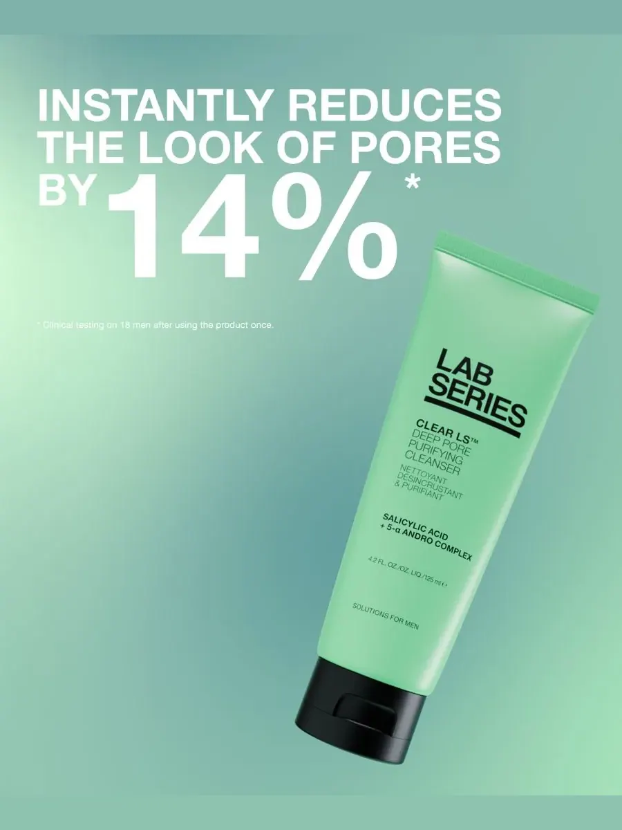 Гель для умывания Lab Series — Очищающий гель для лица Skincare for Men Clear LS Deep Pore — изображение 2 из 6