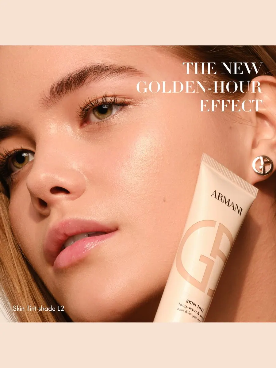 Giorgio Golden Hour 24HR Lightweight Skin Tint, 1 унция Armani, цвет l3 — изображение 7 из 10