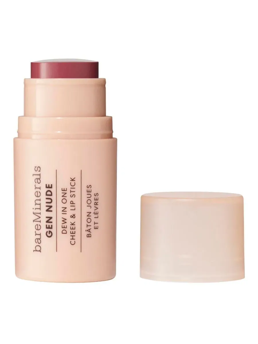 Тинт для губ и щек GEN NUDE Dew in One Lip and Cheek Stick, 0.16 oz bareMinerals, Berry Me In Merlot — изображение 1 из 9