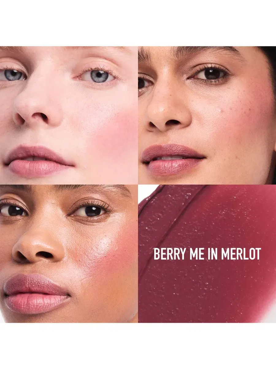 Тинт для губ и щек GEN NUDE Dew in One Lip and Cheek Stick, 0.16 oz bareMinerals, Berry Me In Merlot — изображение 3 из 9