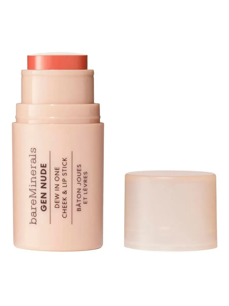 Тинт-стик для губ и щек GEN NUDE Dew in One, 4.5 г bareMinerals, Just Peachy — изображение 1 из 9