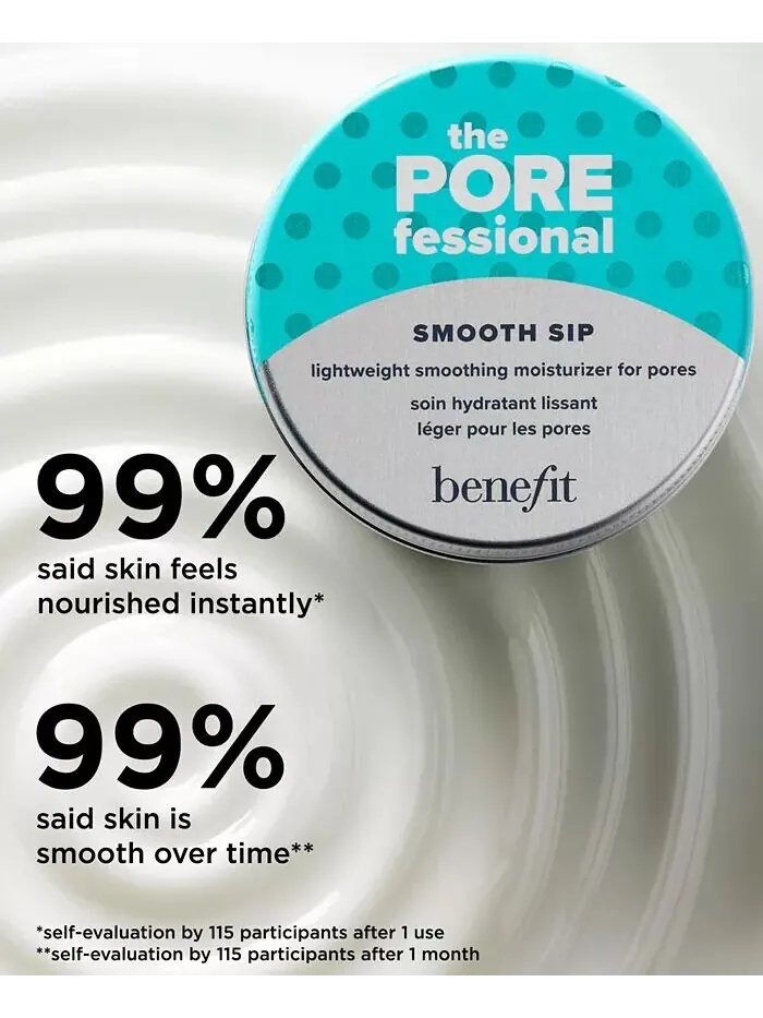 Крем для лица Benefit Cosmetics — POREfessional Smooth Sip Легкий разглаживающий увлажняющий — изображение 7 из 9