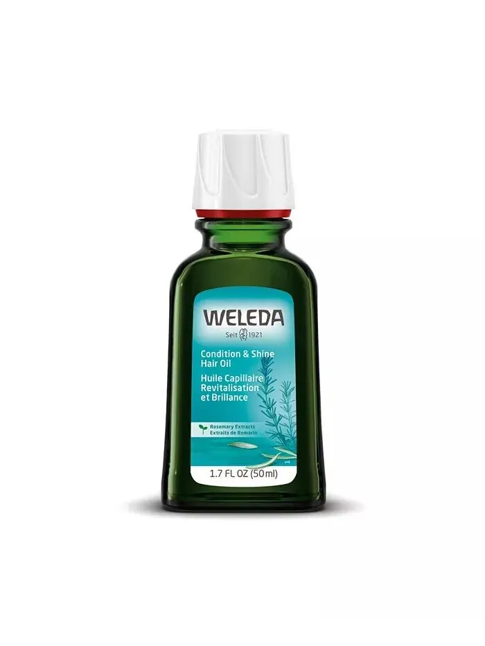Масло для ухода и блеска волос с розмарином, 1,7 унции Weleda