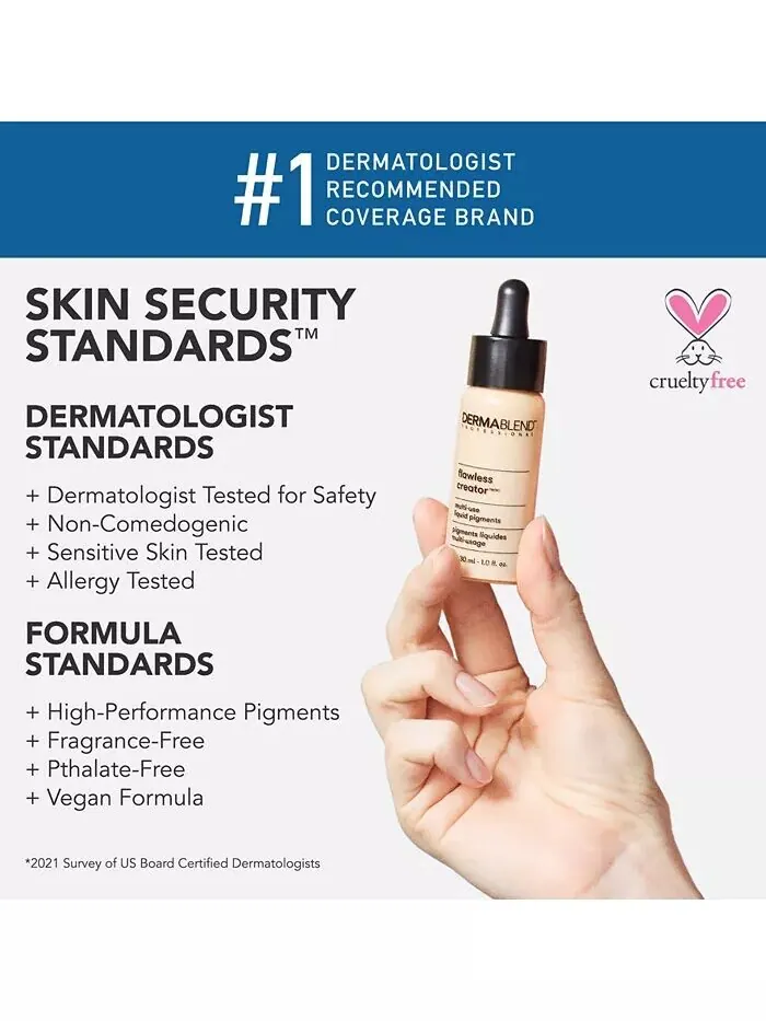 Многофункциональная жидкая основа Flawless Creator, 1 унция Dermablend, цвет 50W — изображение 7 из 10