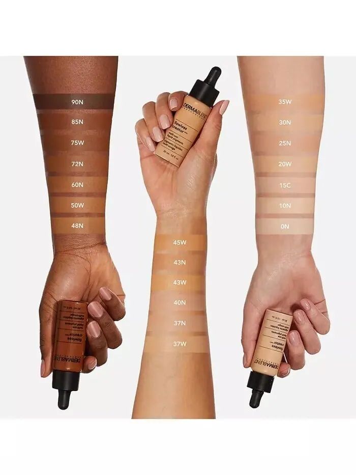 Многофункциональная жидкая основа Flawless Creator, 1 унция Dermablend, цвет 43W — изображение 9 из 11