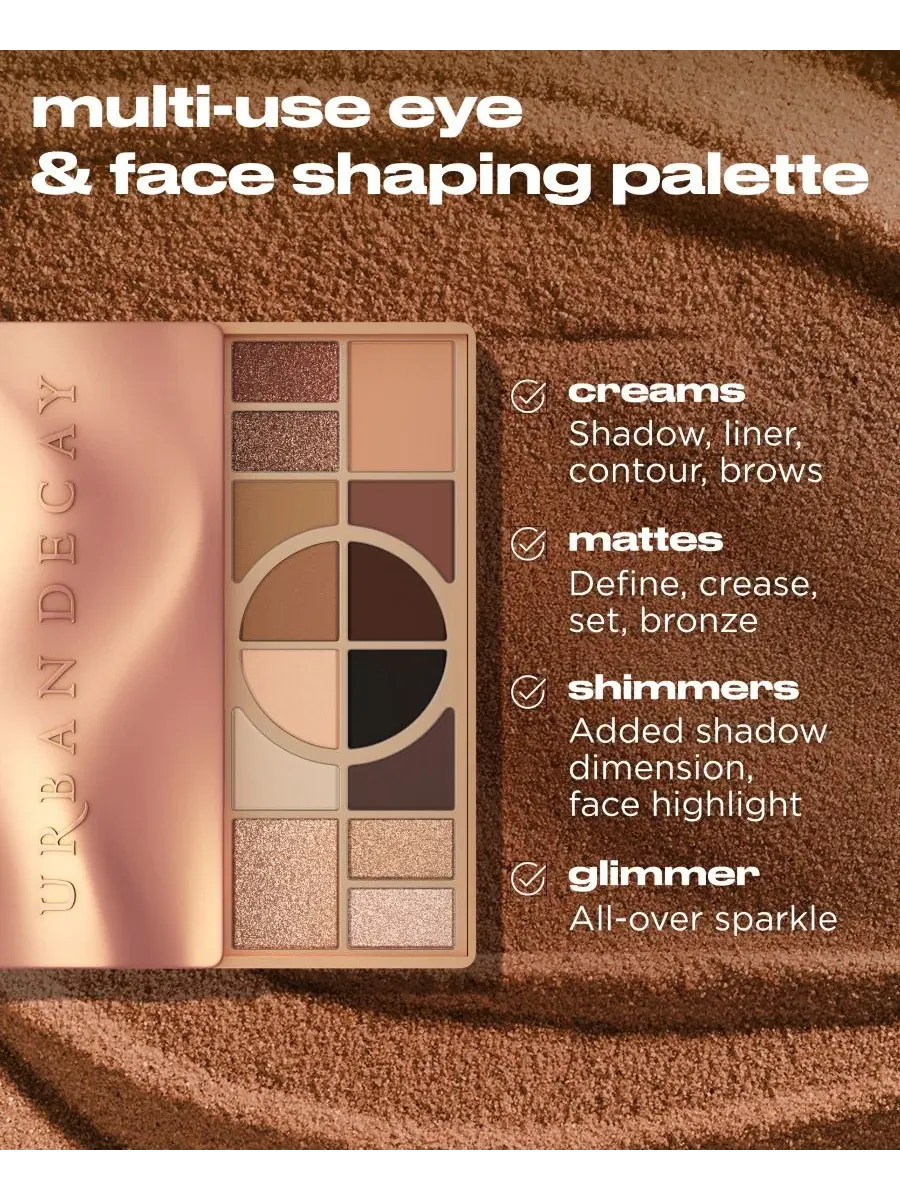 Палитра теней для глаз и лица Naked Warm-Toned Urban Decay, warm — изображение 4 из 8