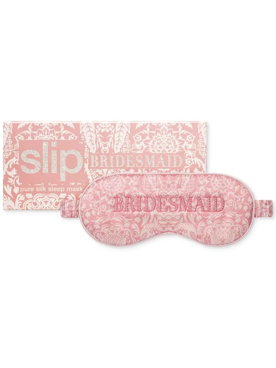 Маска для сна из чистого шелка, Bridesmaid Slip