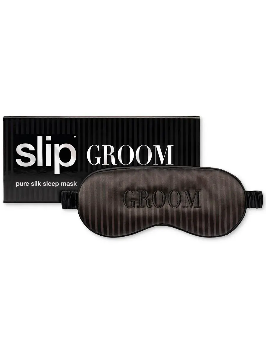 Маска для сна из шелка Pure Silk Bridal Collection Sleeping Mask Slip, Groom
