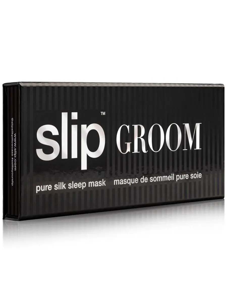 Маска для сна из шелка Pure Silk Bridal Collection Sleeping Mask Slip, Groom — изображение 6 из 15