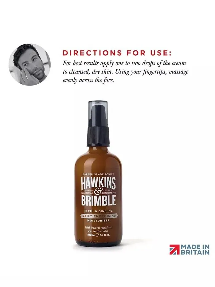 Крем для лица Hawkins & Brimble — Ежедневный бодрящий увлажняющий — изображение 2 из 8
