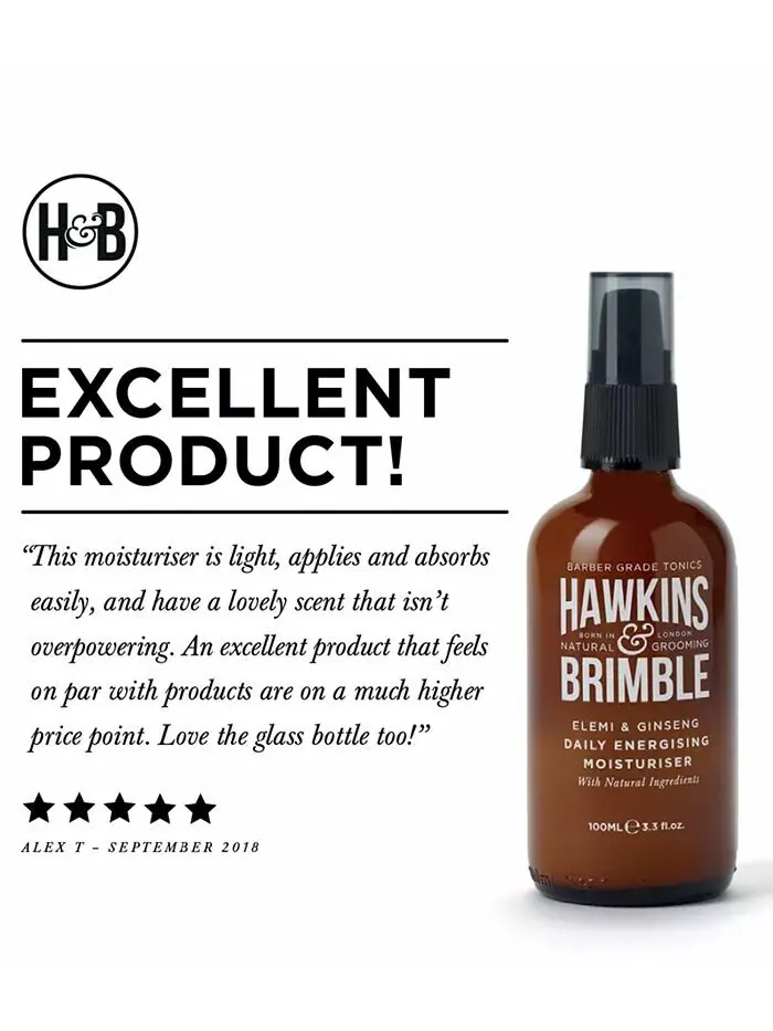 Крем для лица Hawkins & Brimble — Ежедневный бодрящий увлажняющий — изображение 6 из 8