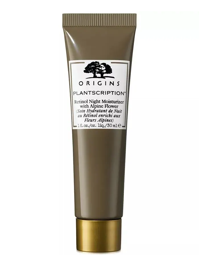 Сыворотка Origins — Ночной увлажняющий с ретинолом Plantscription и альпийскими цветами
