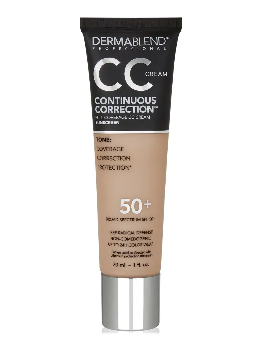 Коррекционный CC-крем с SPF 50 Dermablend, цвет 35n — без цвета