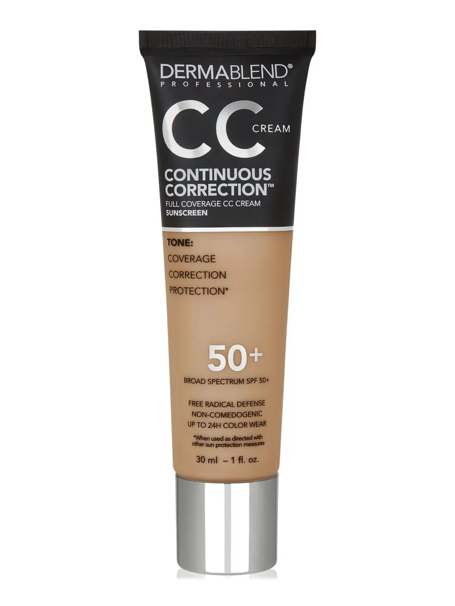 Коррекционный CC-крем с SPF 50 Dermablend, цвет 43n — без цвета
