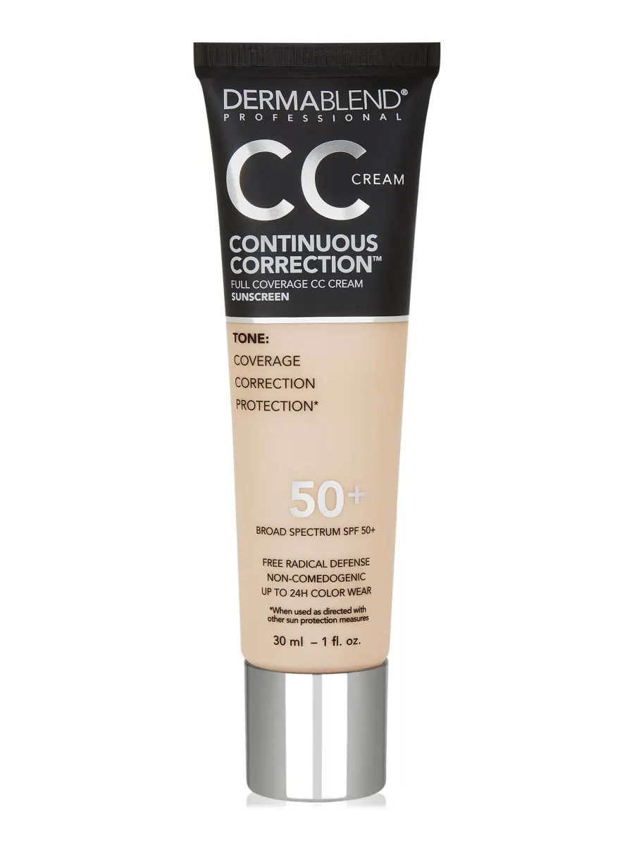 Коррекционный CC-крем с SPF 50 Dermablend, цвет 15n — без цвета