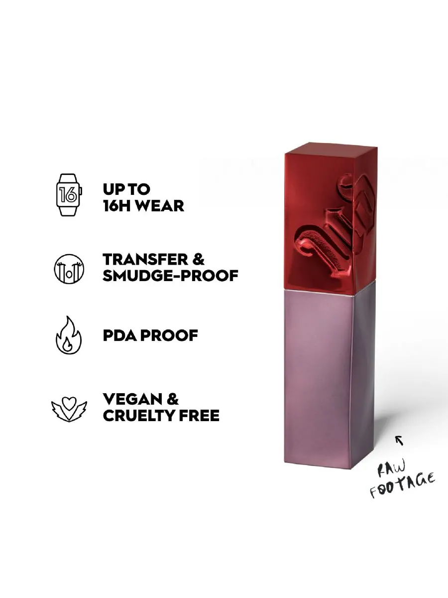 Жидкая стойкая помада Vice Lip Bond Urban Decay, цвет raw footage — изображение 3 из 4
