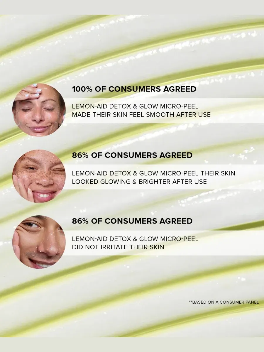 Пилинг-маска для лица Nudeskin Lemon-Aid Detox & Glow Micro-Peel, 60 мл NUDESTIX — изображение 5 из 10
