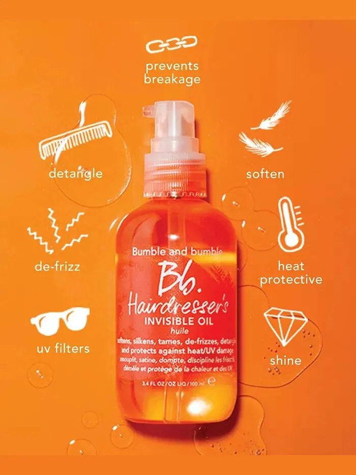 Парикмахерское масло для волос Invisible Oil, уменьшающее вьющиеся волосы Bumble And Bumble — изображение 6 из 8