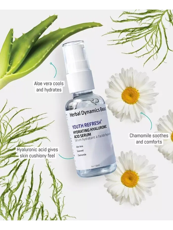 Сыворотка Herbal Dynamics Beauty — Гиалуроновая кислота % увлажняющая — изображение 4 из 5
