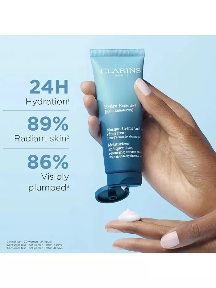 Сыворотка Clarins — Увлажняющая Hydra-Essentiel с двойной гиалуроновой кислотой — изображение 2 из 8