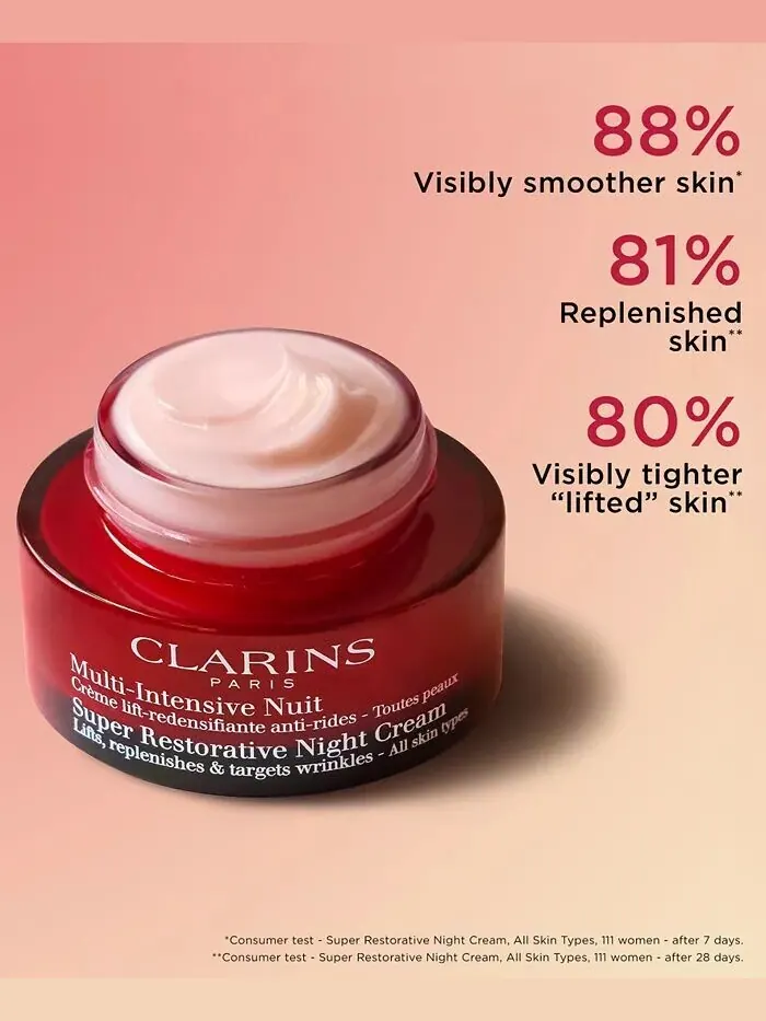 Крем для лица Clarins — Супервосстанавливающий ночной увлажняющий — изображение 5 из 8